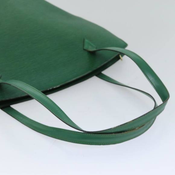 LOUIS VUITTON Epi Saint Jacques Shopping Shoulder Bag Green M52264 LV Auth 76074 - Picture 8 of 16